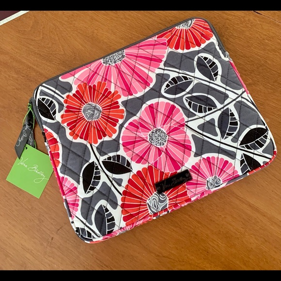 NWT Vera Bradley Tablet Sleeve Cheery Blossoms Cherry computer case - Picture 7 of 11